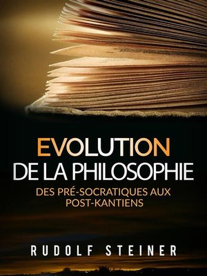 cover image of Evolution de la Philosophie